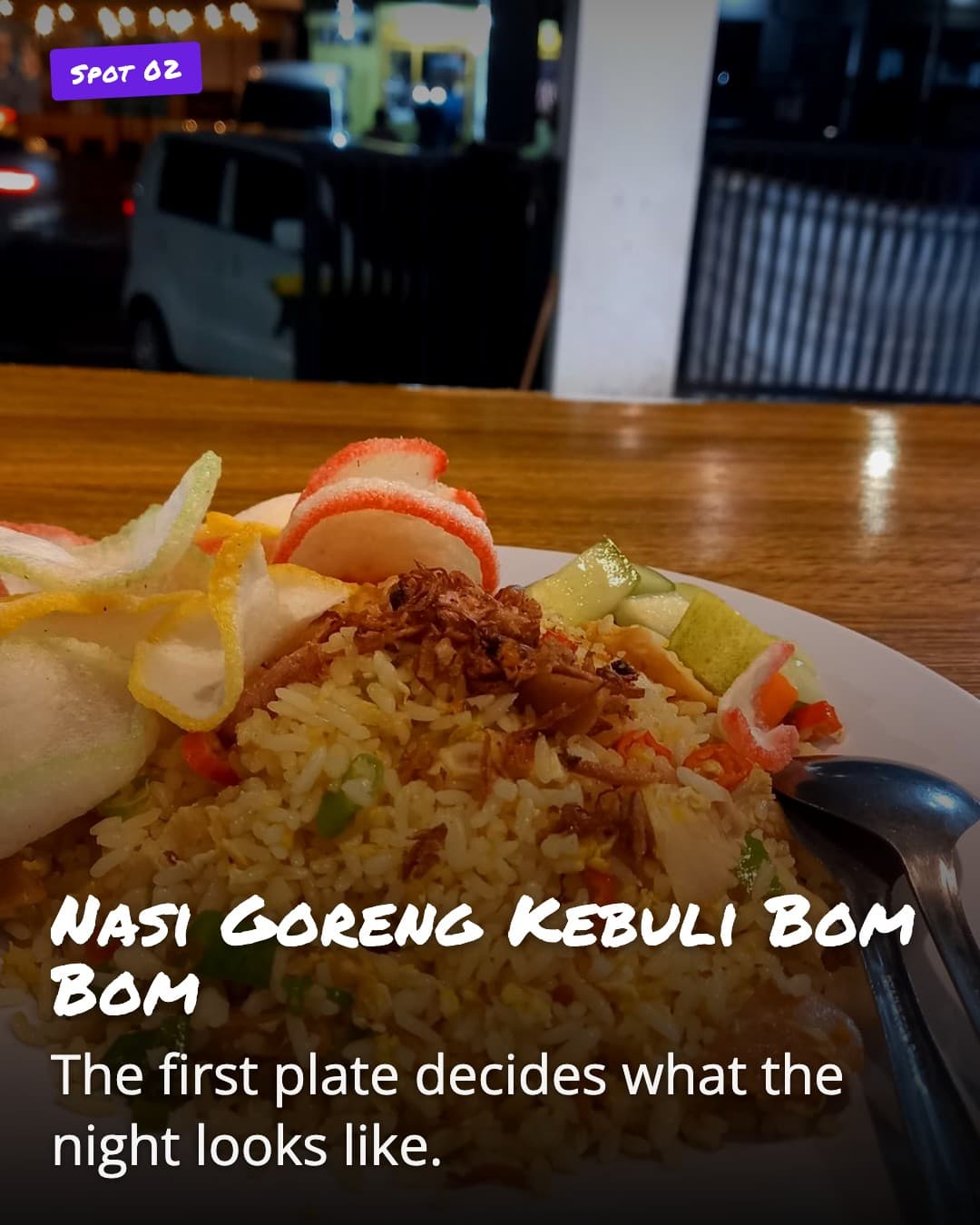 Nasi Goreng Kebuli Bom Bom plate