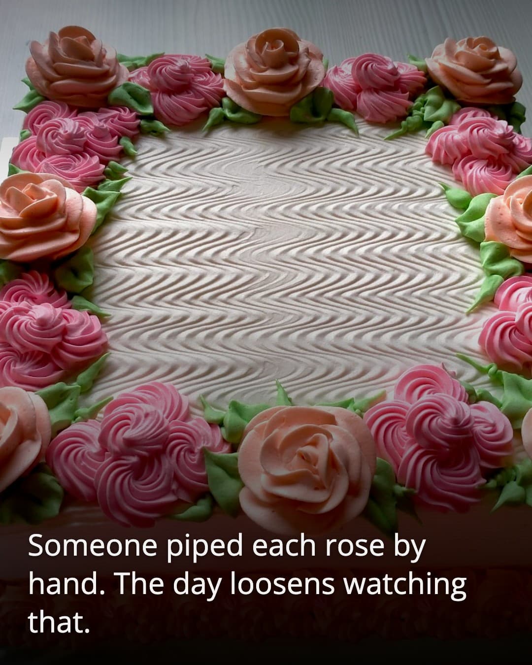 Bintaro Bakery & Cake piped rose icing