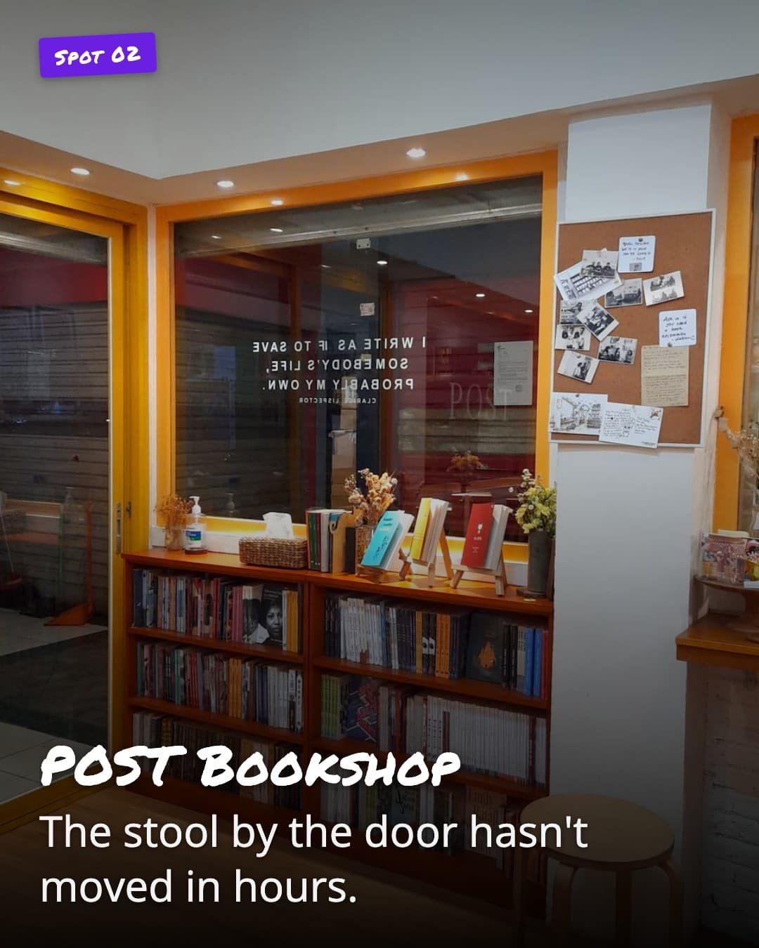 POST Bookshop entrance