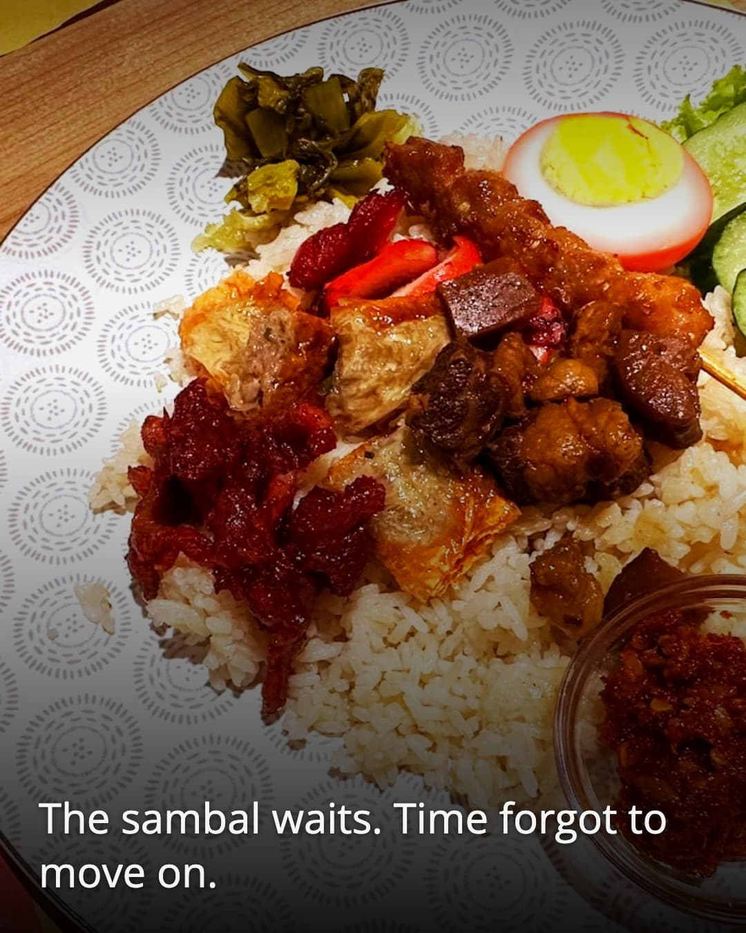 Gopek House Pakubuwono plate with sambal