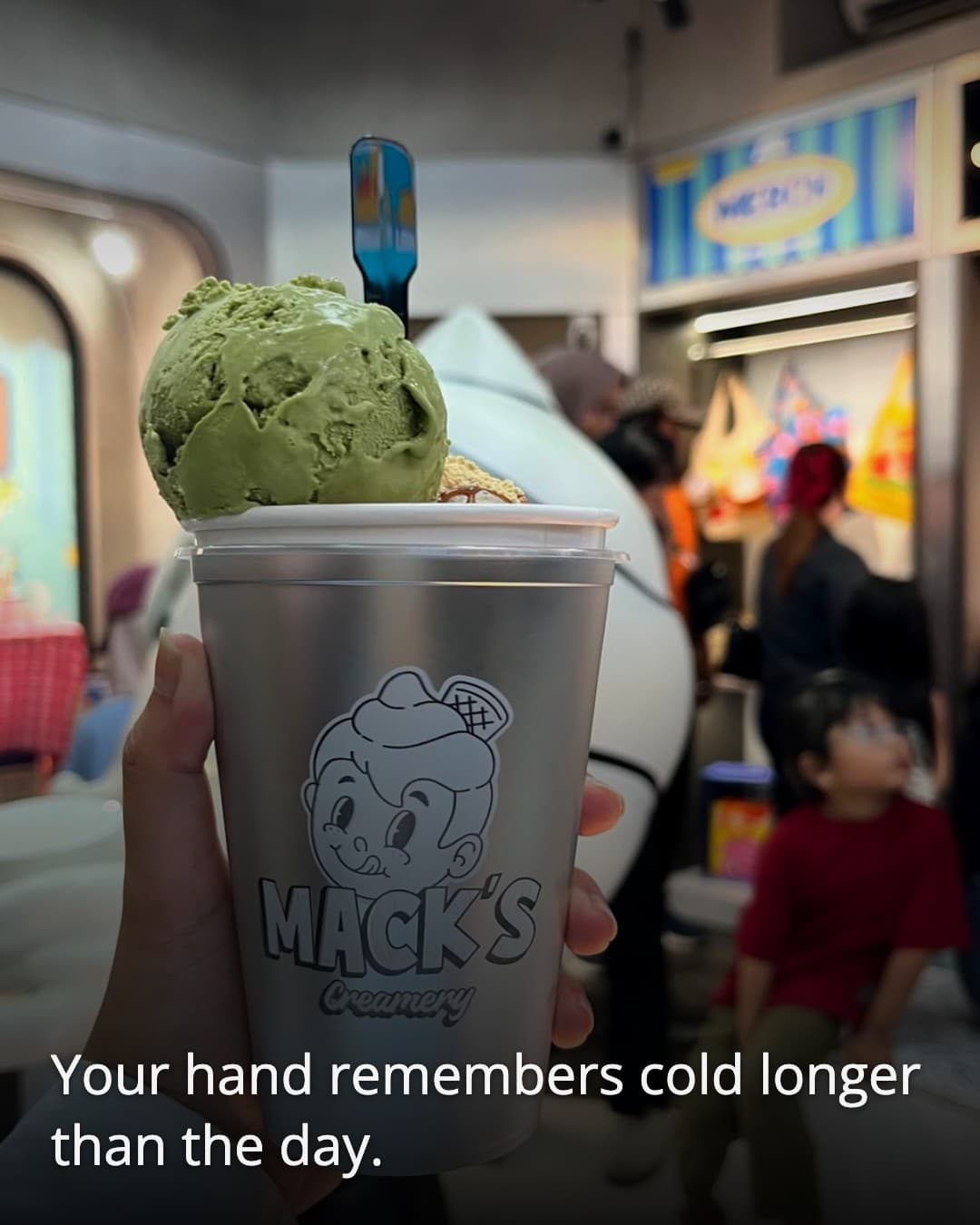 Mack's Creamery gelato cup