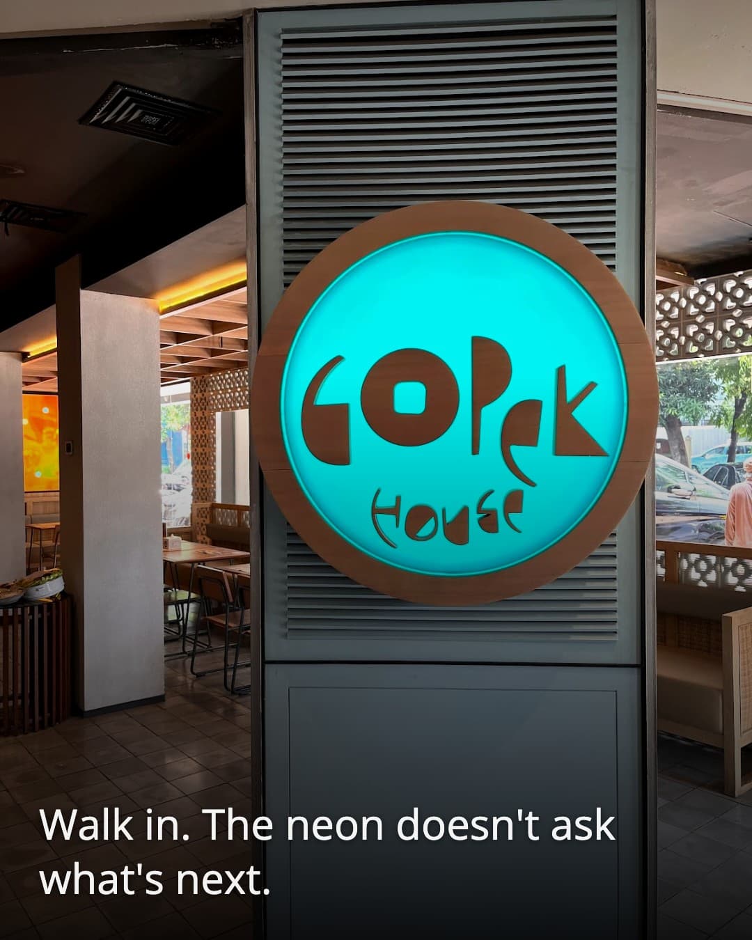 Gopek House Pakubuwono entrance sign