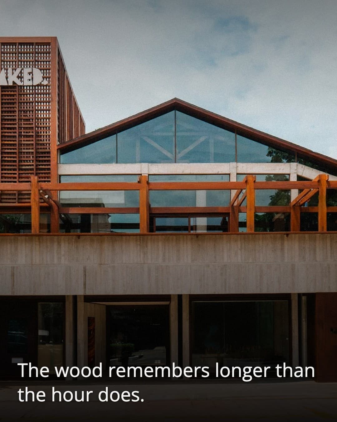 BAKED. Gunawarman wooden facade exterior