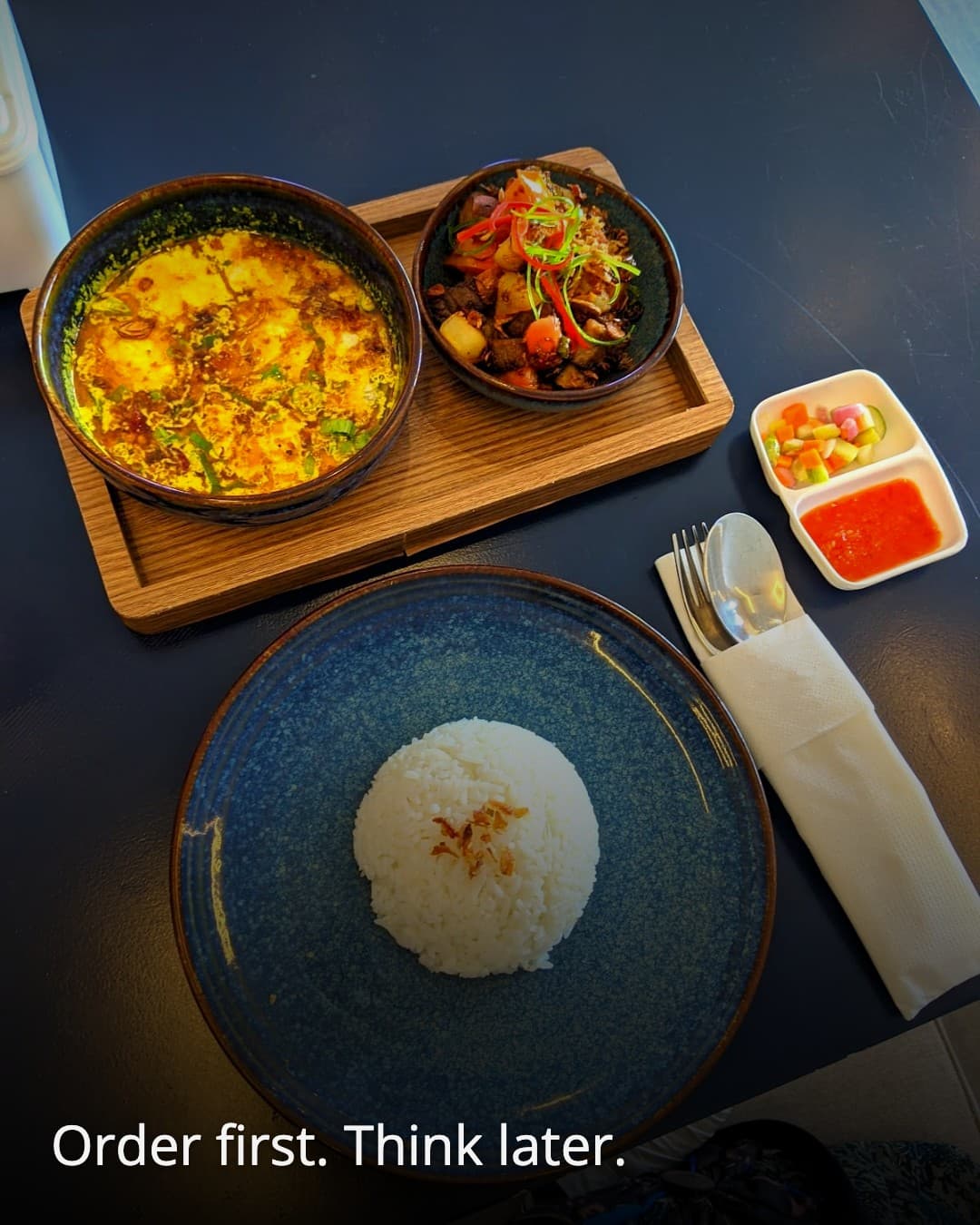 Centong Biru Cafe & Eatery first bite