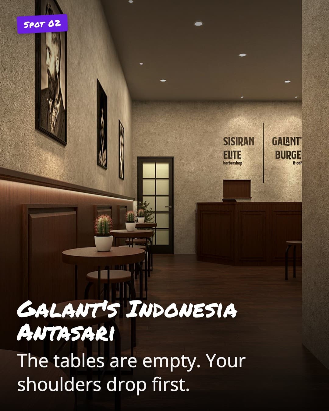 Galant's Indonesia Antasari empty tables