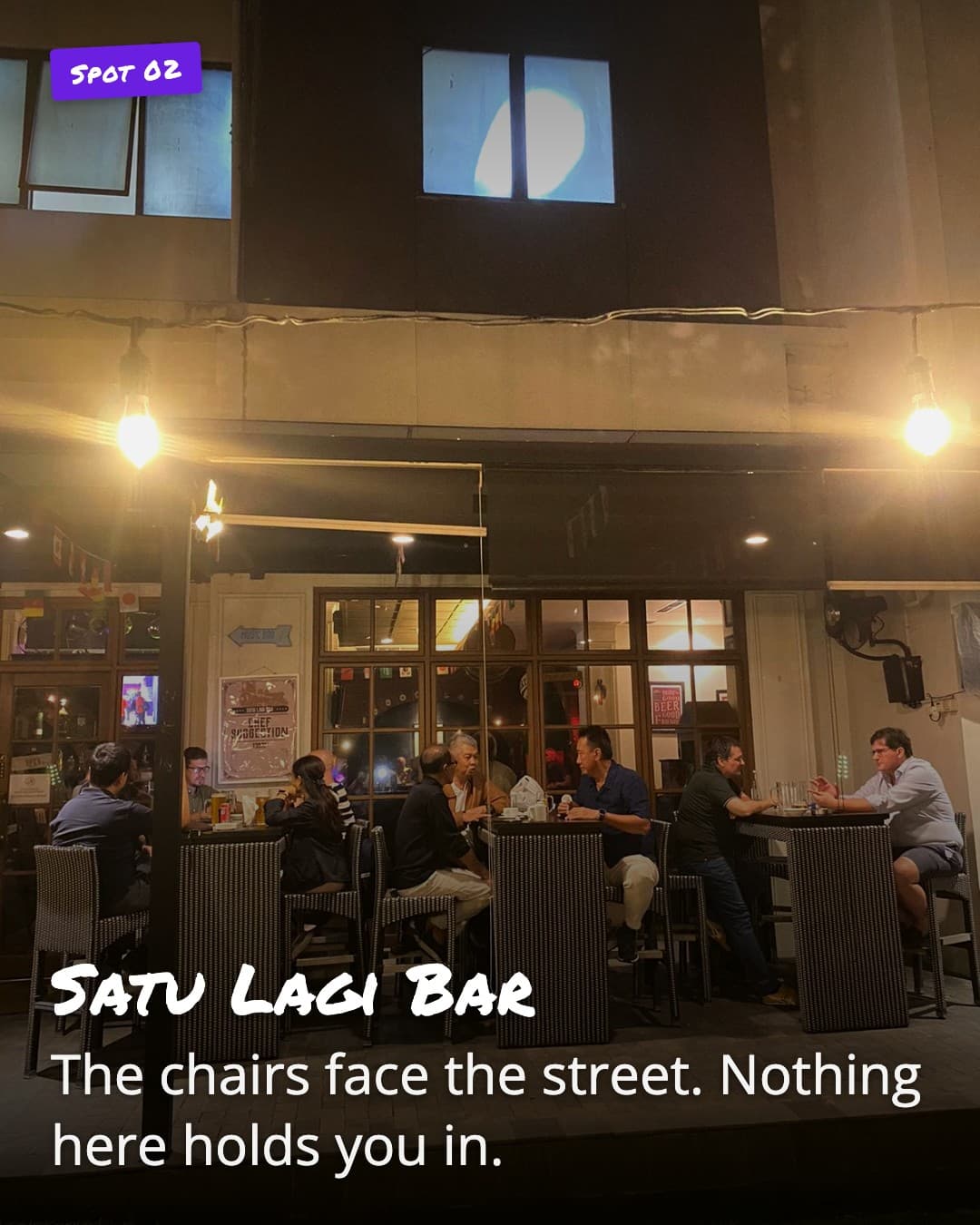 Satu Lagi Bar terrace seating