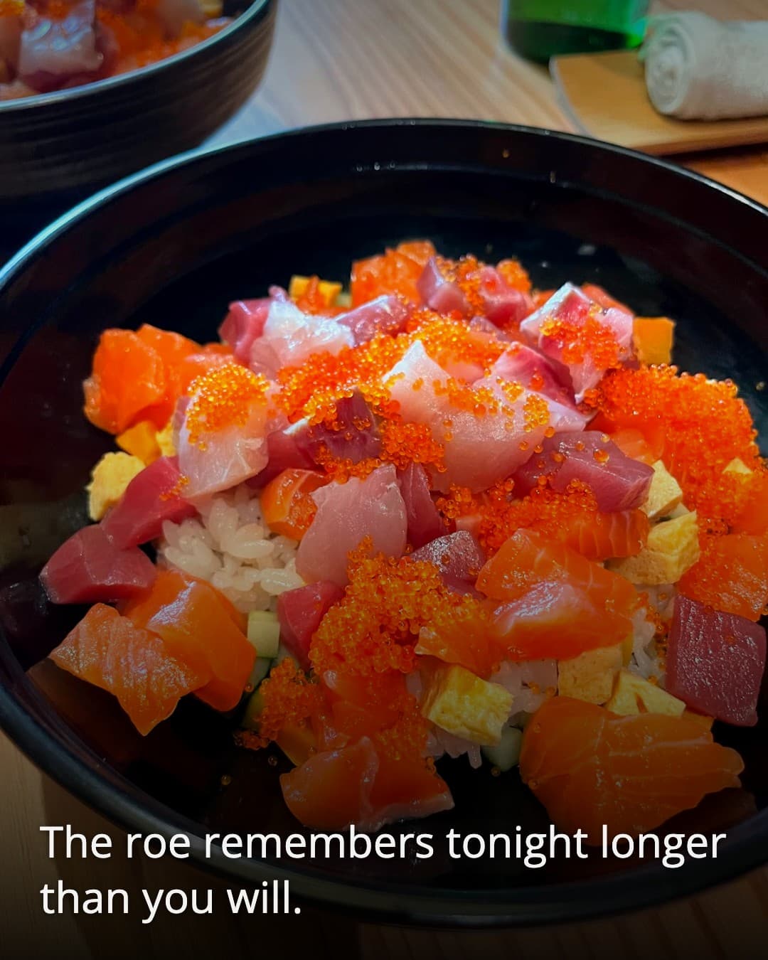 Shikaku Japanese Restaurant Jakarta chirashi roe bowl