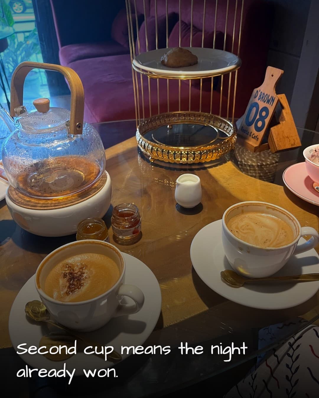 D'Brown Resto, Bar & Cafe second coffee cup