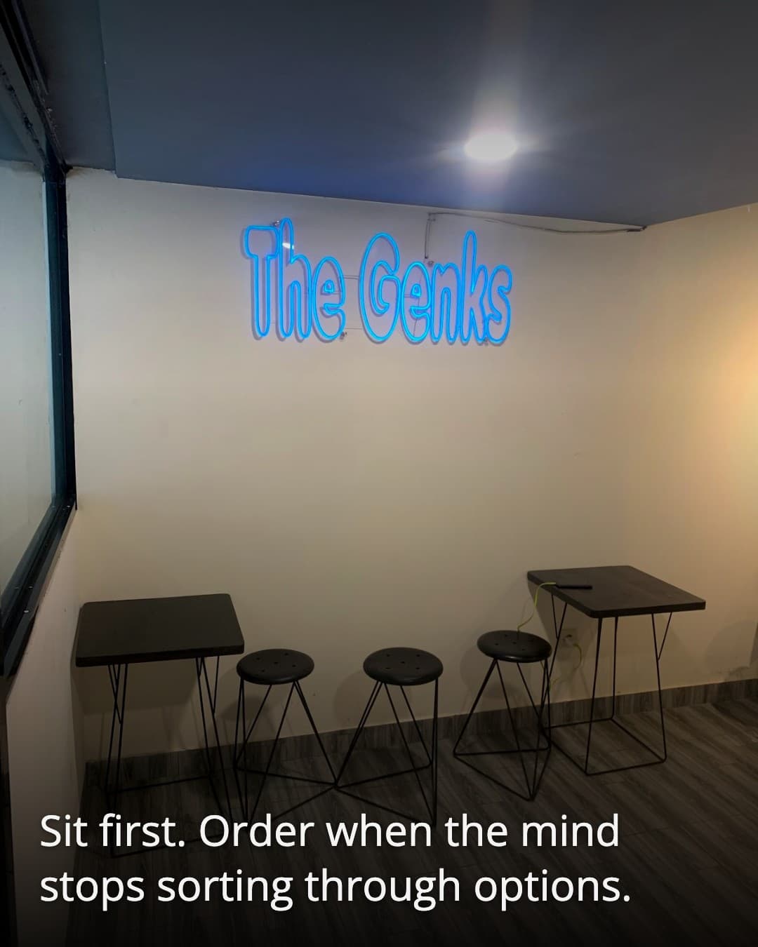 Cachè by Genks neon corner