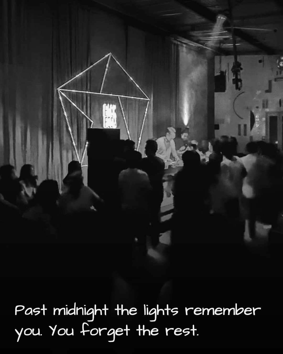 BOF Jakarta dance floor under geometric lights