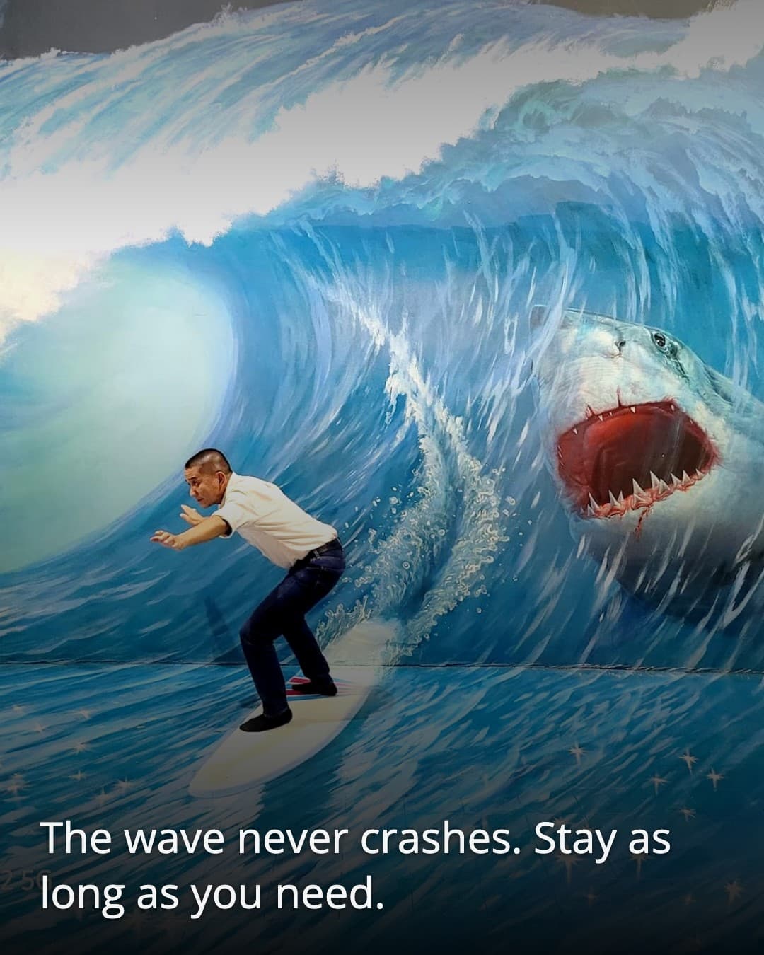 Magic Art 3D Museum wave installation