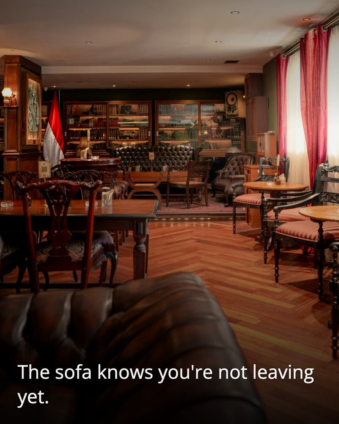 The Gunslinger's Hop leather sofa lounge