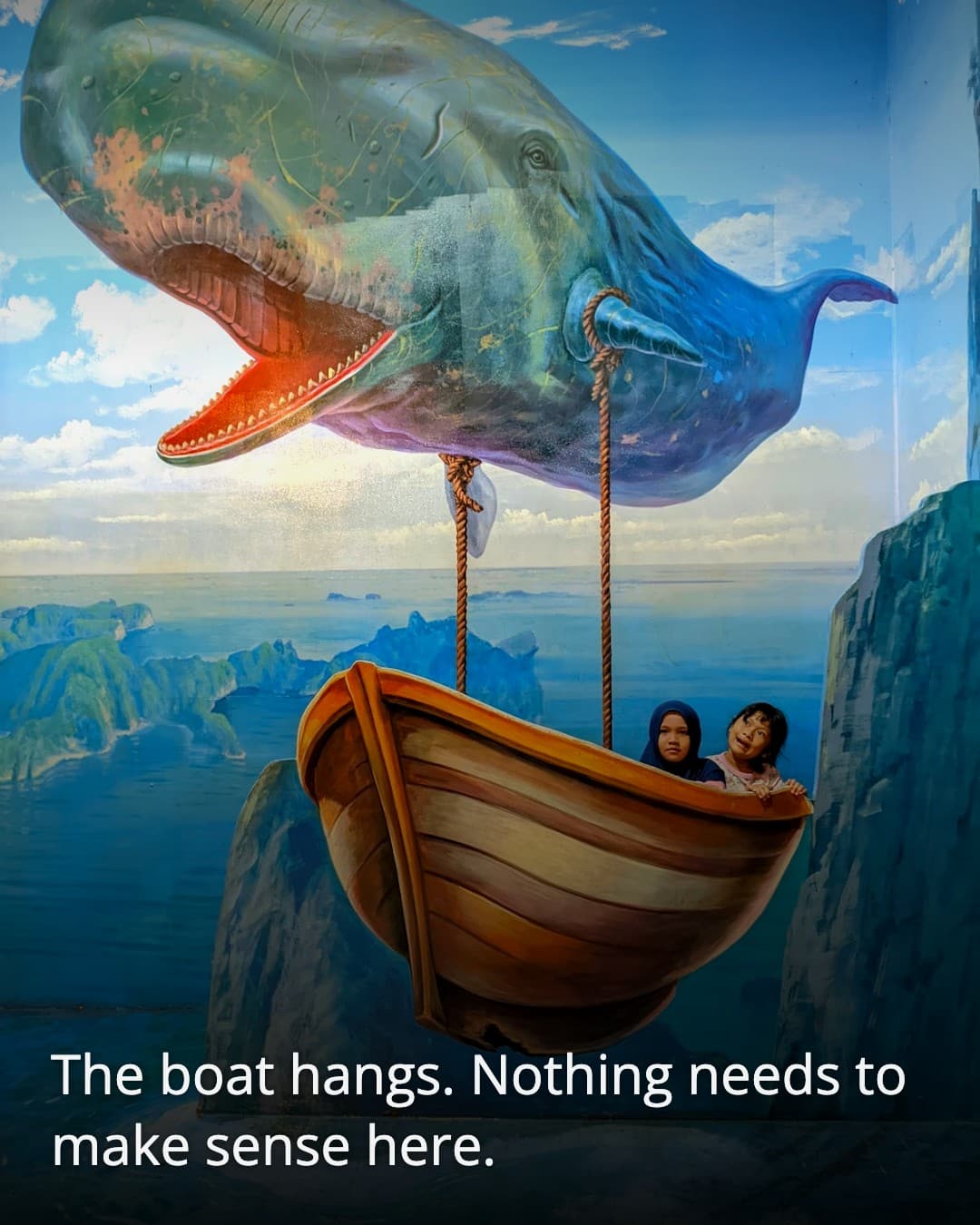 Magic Art 3D Museum suspended boat installation