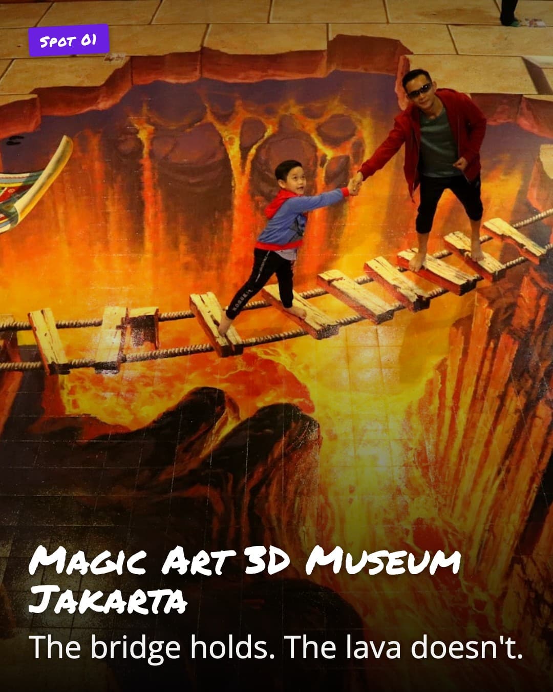 Magic Art 3D Museum entrance mural